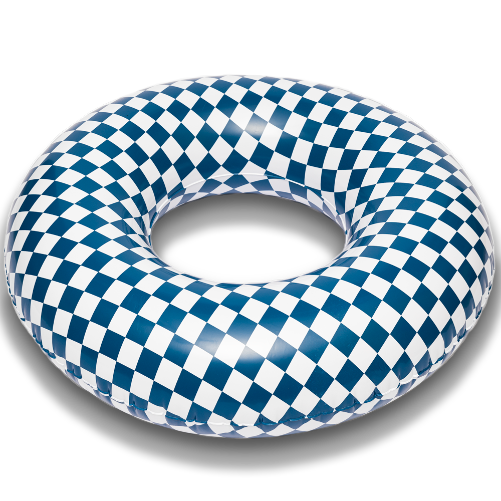 Blue Checker Pool Float – LocalBeach