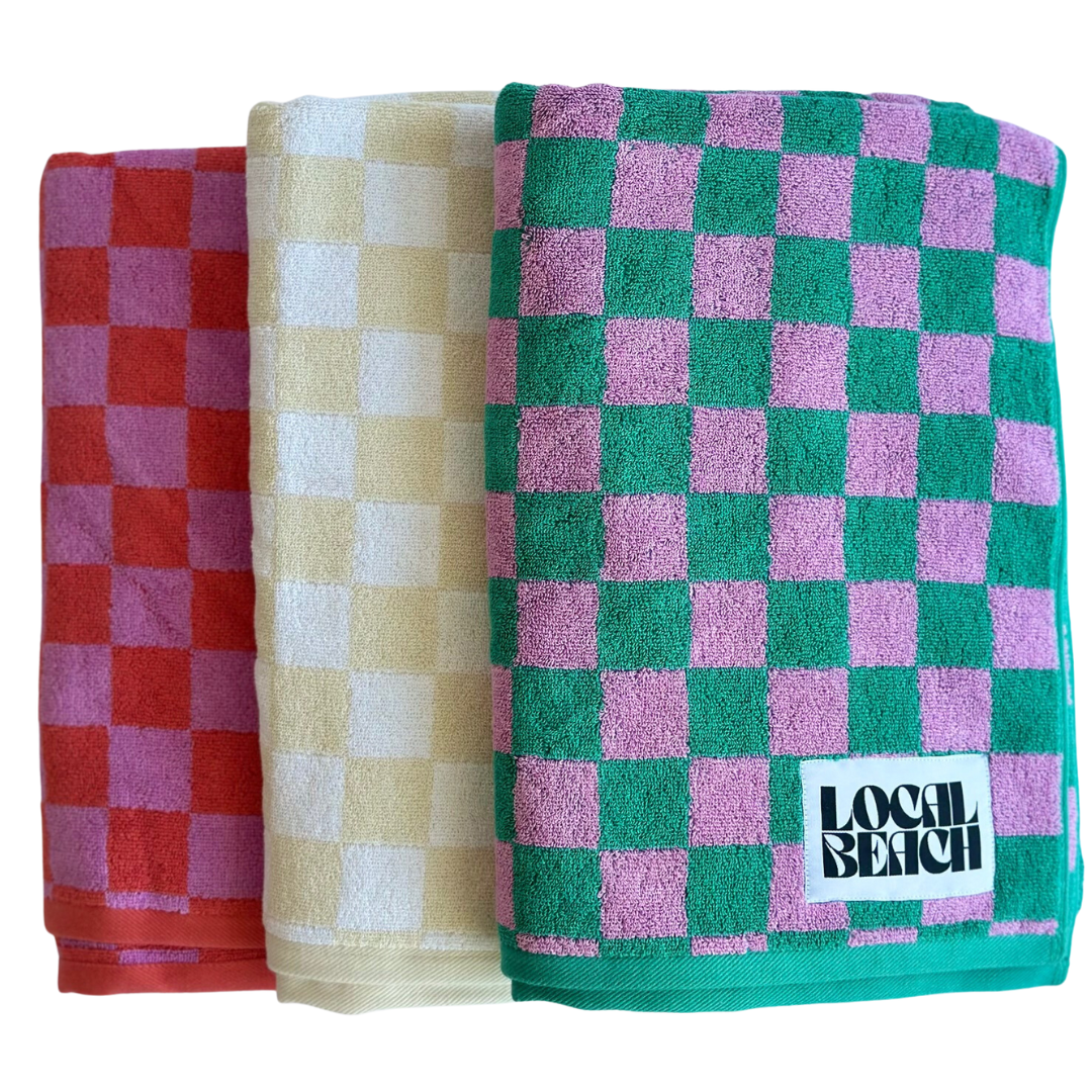 Checker Beach & Bath Towel – LocalBeach