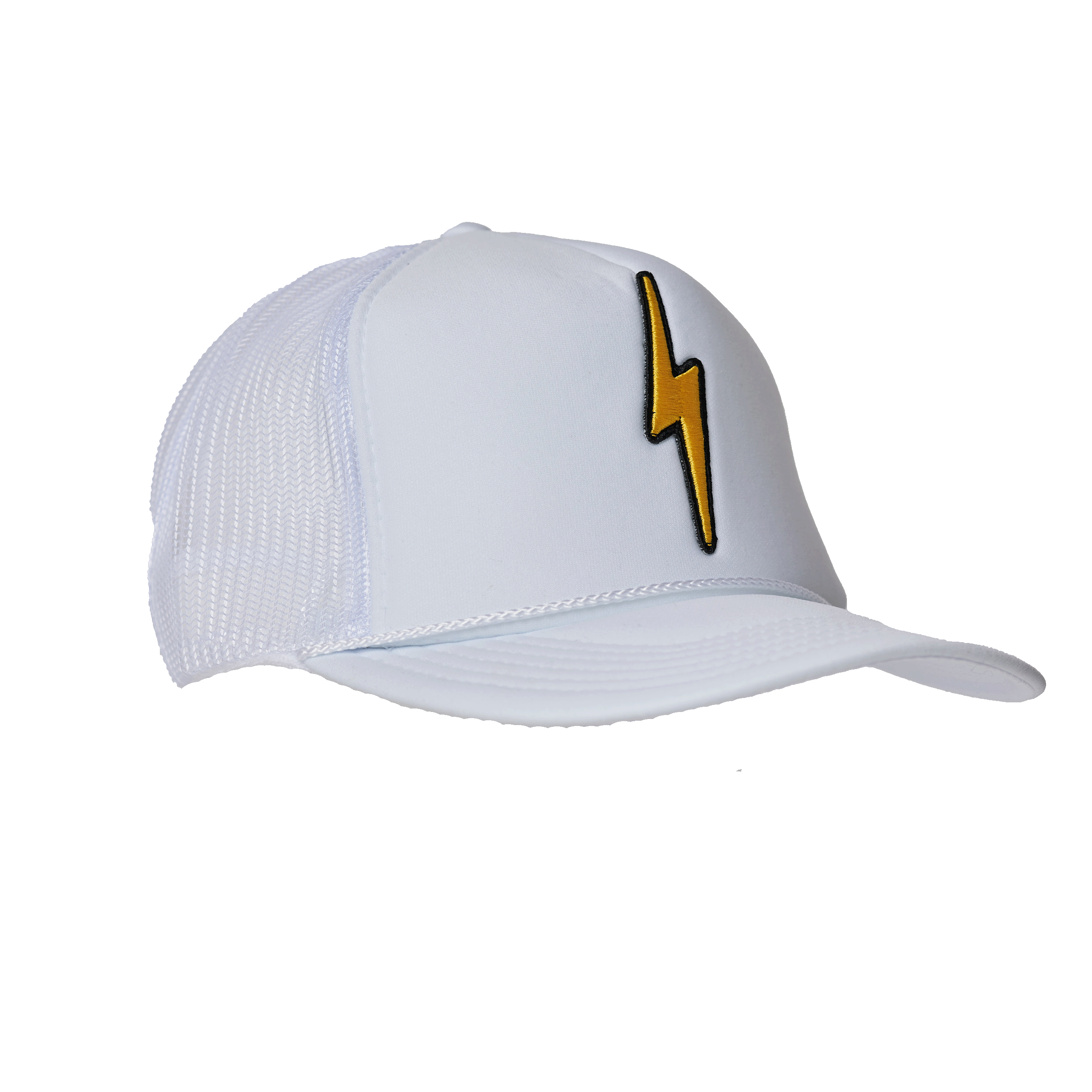Lightning Bolt Surfing Snapback Trucker Cap Hat Rainbow Bolt