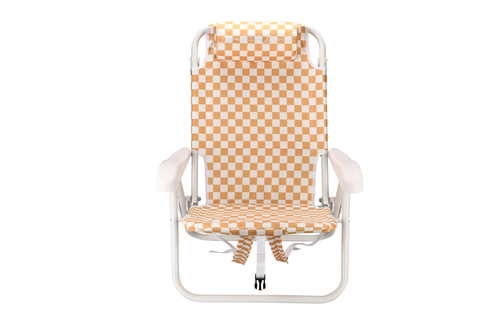 Checker Backpack Chair Sand – LocalBeach