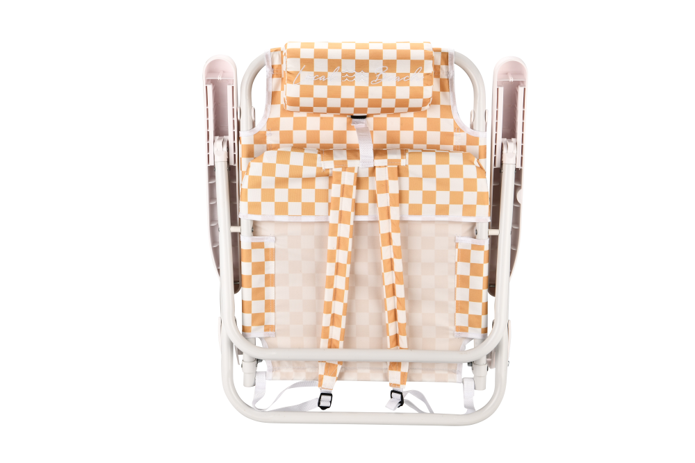 Checker Backpack Chair Sand – LocalBeach