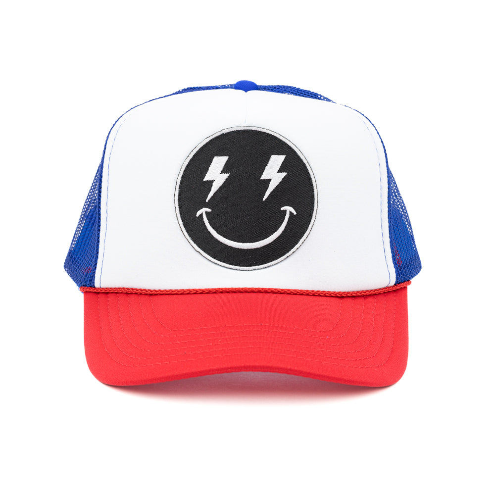 Smiley Face With Cap Patch